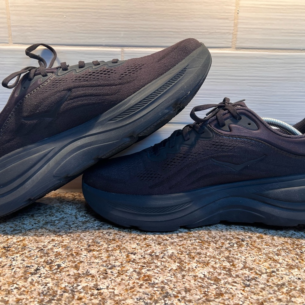 Hoka Men's All-Black Cushioned Athletic Shoe - Picture 5 of 7